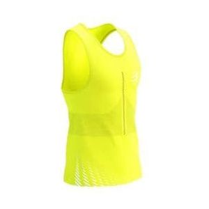 compressport pro racing singlet m evening primrose yellow