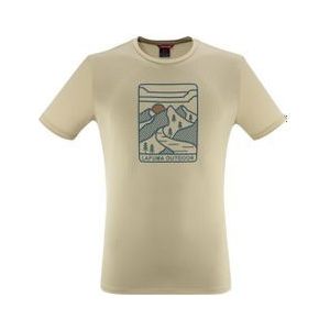 t shirt a manches courtes lafuma corporate beige