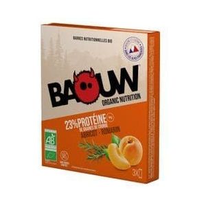 pak van 3 baouw biologische pompoen  abrikoos  rozemarijn eiwitrepen 3x25g