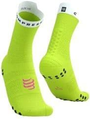 compressport pro racing socks v4 0 run high yellow white