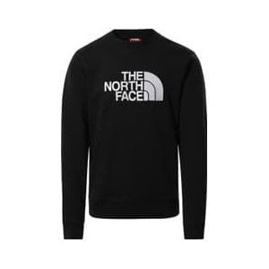 the north face drew peak crew sweatshirt black white