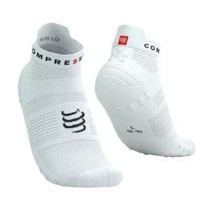compressport pro racing socks v4 0 run low white