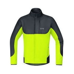 gore wear c5 windstopper thermo trail jacket black fluorescent yellow