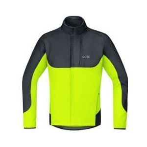 gore wear c5 windstopper thermo trail jacket black fluorescent yellow