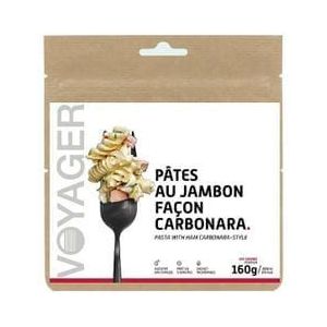 voyager gevriesdroogde pasta met ham carbonara stijl 160g