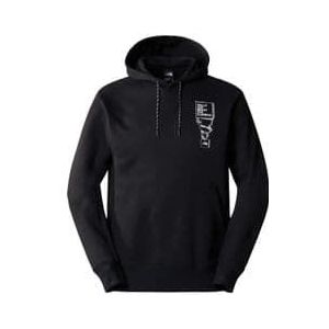 the north face outdoor graphic hoodie black