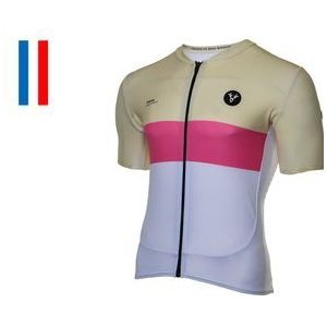 maillot manches courtes lebram pas de peyrol beige rose