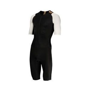 Huub - Collective - Korte Mouw Trisatlonpak - Zwart/Wit