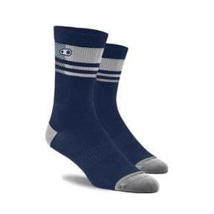 crankbrothers icon mtb sokken navy blauw zilver