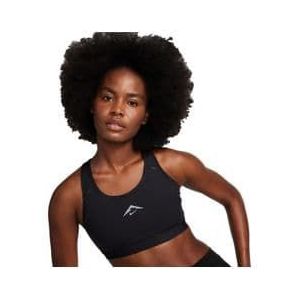 nike trail swoosh on the run bra zwart