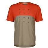 Scott - Trail Flow Dri Jersey - Rood Beige - Heren - Korte Mouwen