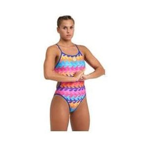 dames 1 delig zwempak arena challenge back reversible multi colours