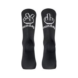 Northwave - Manday - Werksokken - Zwart-Wit - Ademend - 18 cm Hoog