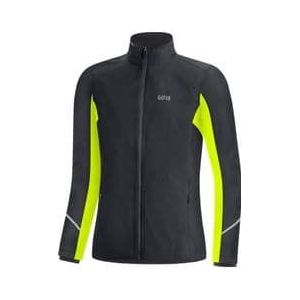 gore wear r3 partial gore tex infinium hardloopjas voor dames zwart geel