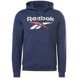 reebok big logo hoodie blue