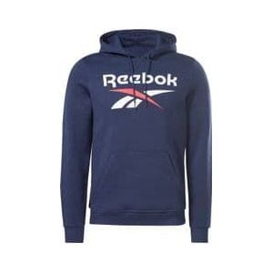 reebok big logo hoodie blue