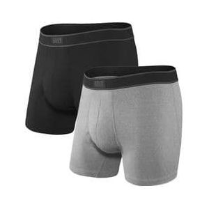 boxers pak van 2 saxx daytripper zwart grijs