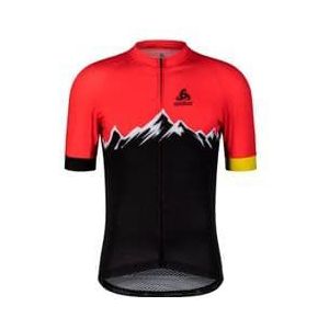 odlo performance pyrenees short sleeve jersey zwart rood