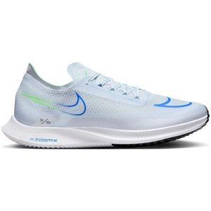 nike zoomx streakfly running shoes white green blue