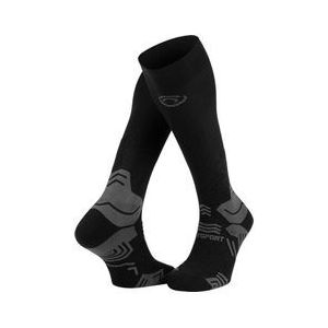 bv sport trek gr compressiesokken zwart grijs