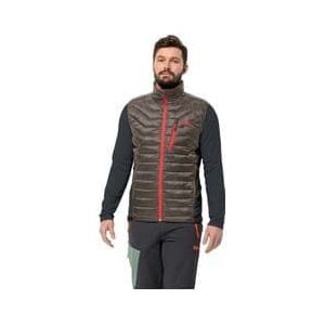 jack wolfskin routeburn pro mouwloos vest bruin