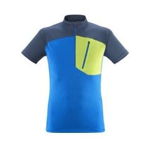 millet morpho short sleeve technical t shirt blue yellow