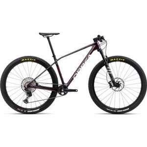 orbea alma m10 hardtail mtb shimano xt 12s 29  wijnrood carbon view 2023