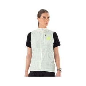 compressport hurricane windproof mouwloos jack dames lichtgroen