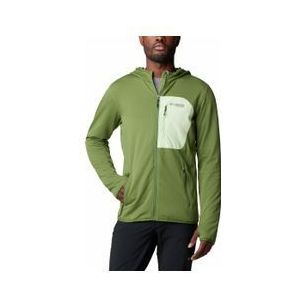 columbia triple canyon grid hooded fleece groen