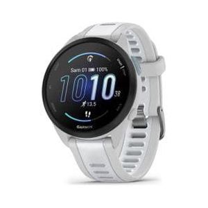 garmin forerunner 165 sporthorloge mist grey whitestone white