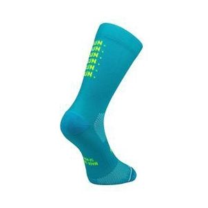 Sporcks - Just Run - Hardloopsokken - Blauw Groen - Verhoogde Ondersteuning