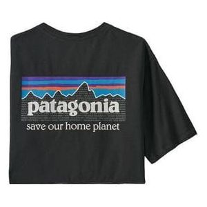 patagonia p 6 mission organic zwart t shirt voor mannen