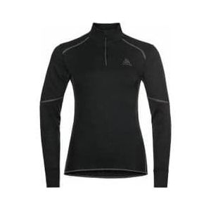 odlo active x warm eco women s 1 2 zip long sleeve jersey black