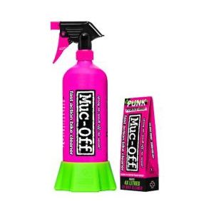 muc off punk powder cleaner  4 sachets  bottle for life