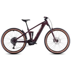 cube stereo hybrid one22 pro 600 elektrische volledig geveerde mtb shimano cues 10s 600 wh 29  amarone rood 2025