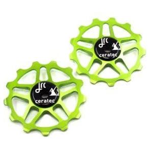 paar jrc components 13 tands shimano deore slx xt xtr 12v lime green tandwielen