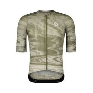 scott ultd  sl heren jersey met korte mouwenwit groen