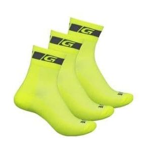 gripgrab hi vis regular cut socks 3pack geel