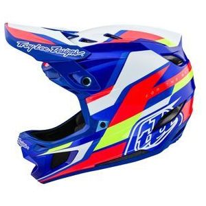 troy lee designs d4 composite mips omega volgelaatshelm wit blauw