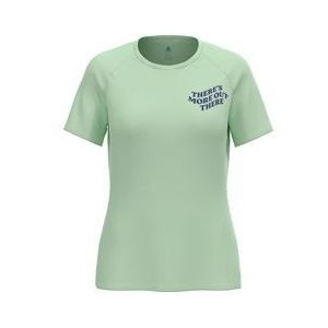 Odlo - Essential Imprime - Sportshirt - Zwart - Gerecycled Polyester