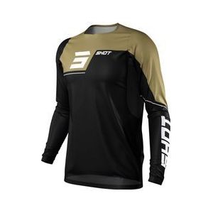 shot rogue revolt long sleeve jersey black  gold