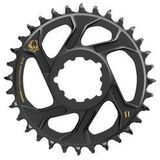 sram x sync eagle direct mount kettingblad  3mm offset 12 speed  zwart goud