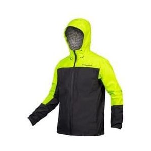 endura hummvee 3 in 1 waterdichte jas fluo geel  zwart l