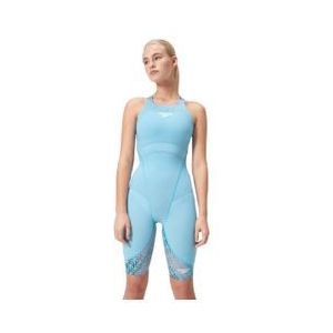 speedo fs lzr ignite kneeskin 1 delig badpak blauw en rood