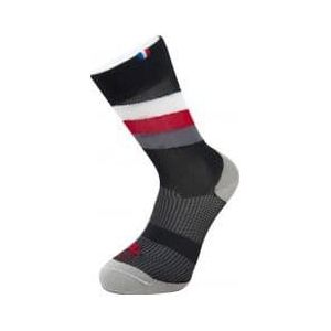 rafa l stripes socks black  white  red