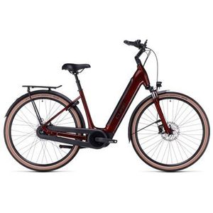 cube supreme hybrid pro 500 elektrische elektrische stadsfiets shimano nexus 8s 500 wh 700 mm rood 2023