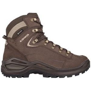 wandelschoenen voor dames lowa renegade evo gore tex mid bruin