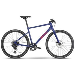 bmc alpenchallenge al one fitnessfiets sram gx eagle axs 12s 700 mm ultramarijnblauw neonrood 2023