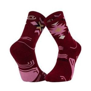 bv sport trek double gr high lyocell aztec bordeaux sokken