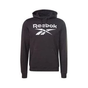 reebok big logo hoodie black